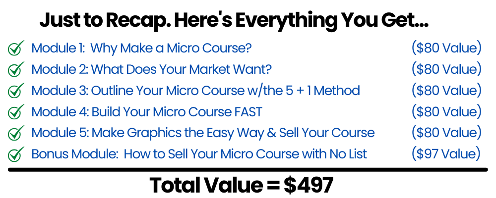 PocketCourse Value Section